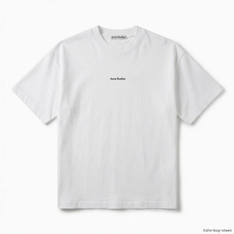 Acne Studios minimalist style white T-shirt