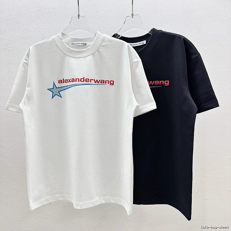 Alexander Wang Meteor Print Street Style White T-Shirt