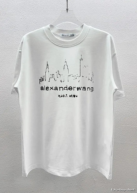 Alexander Wang Skyline Street Style White T-Shirt