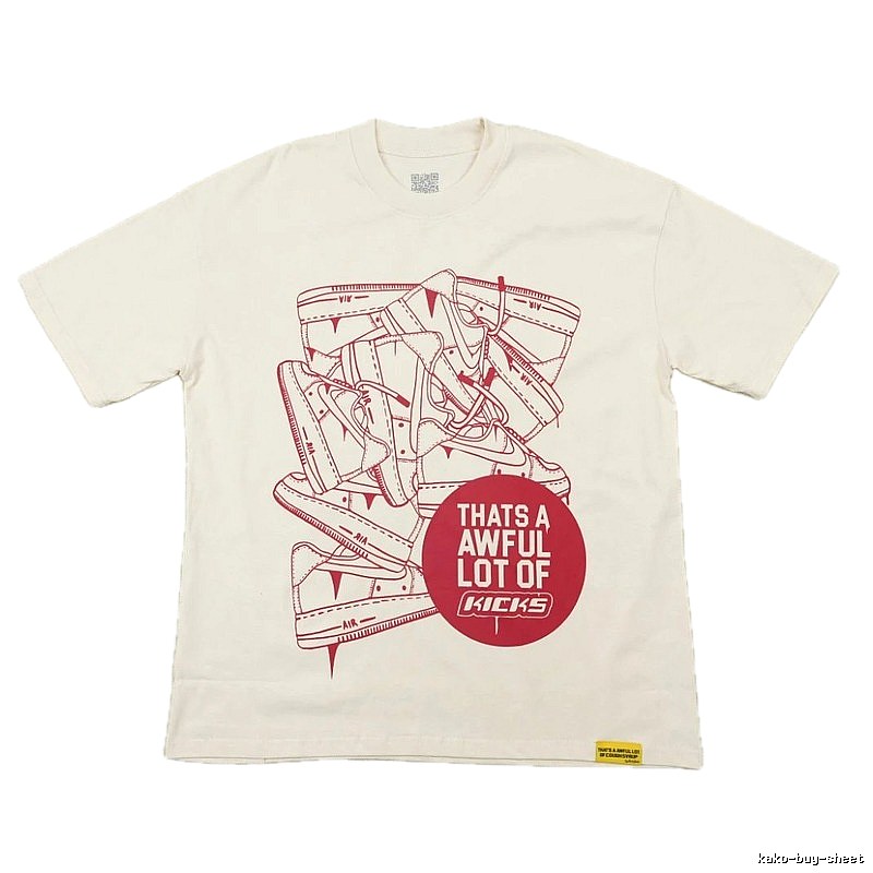 ALOCS Sneaker Printed Street Style Off-white T-shirt