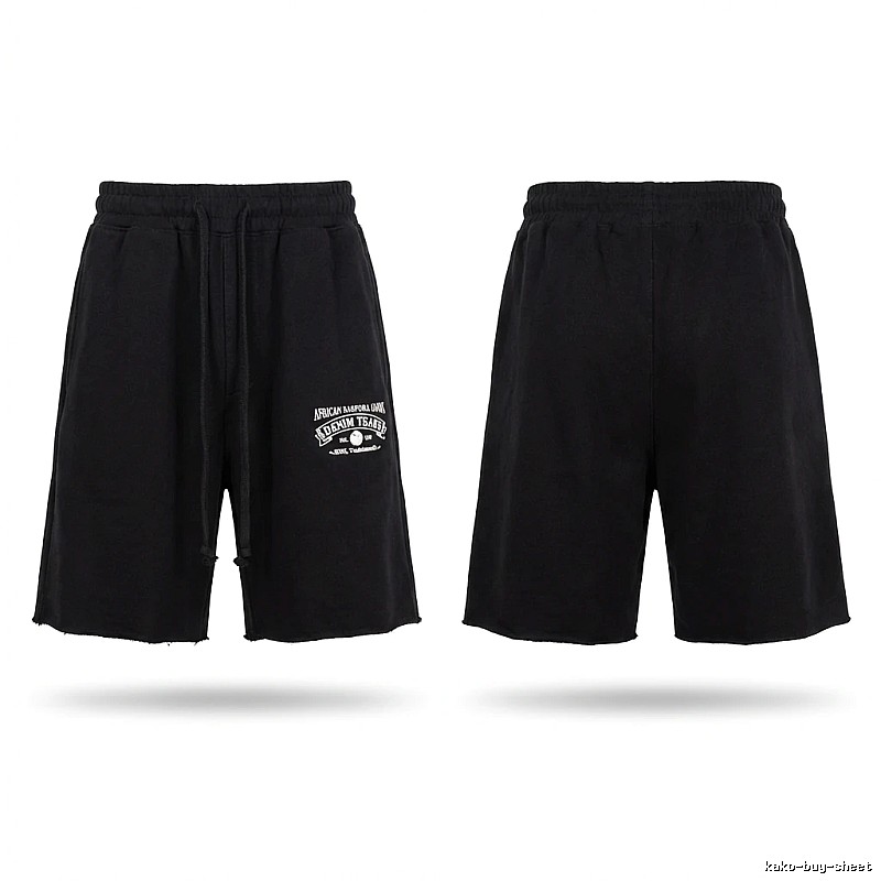 American casual black shorts of DENIM TEARS