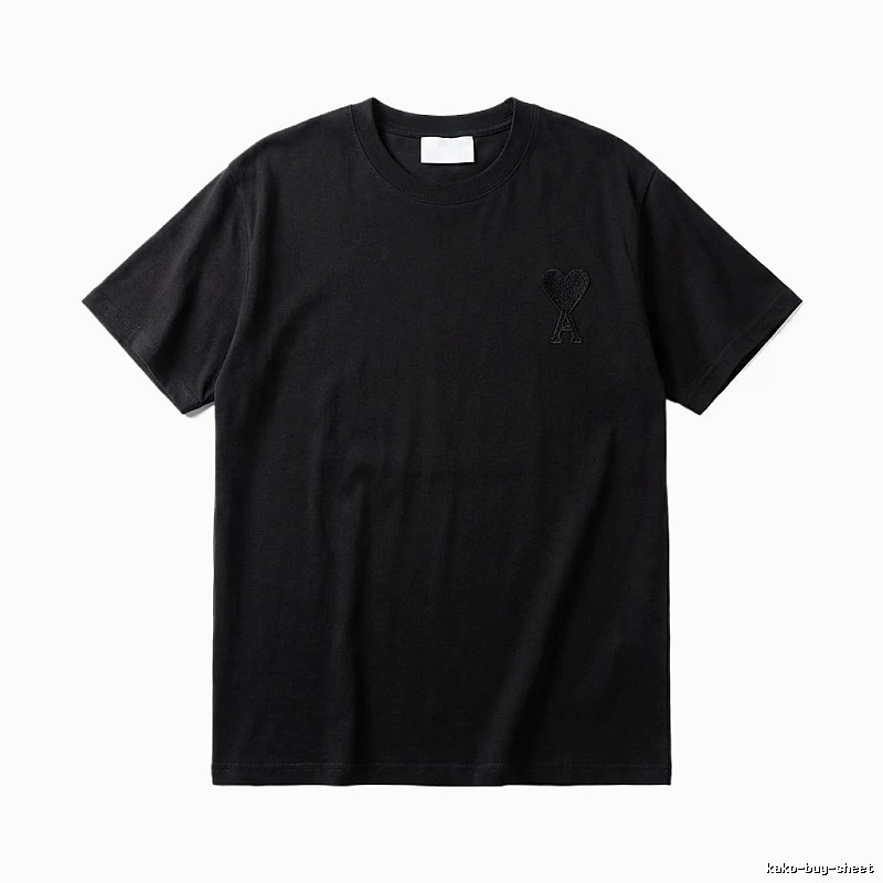 AMI Basic Simple Black T-shirt