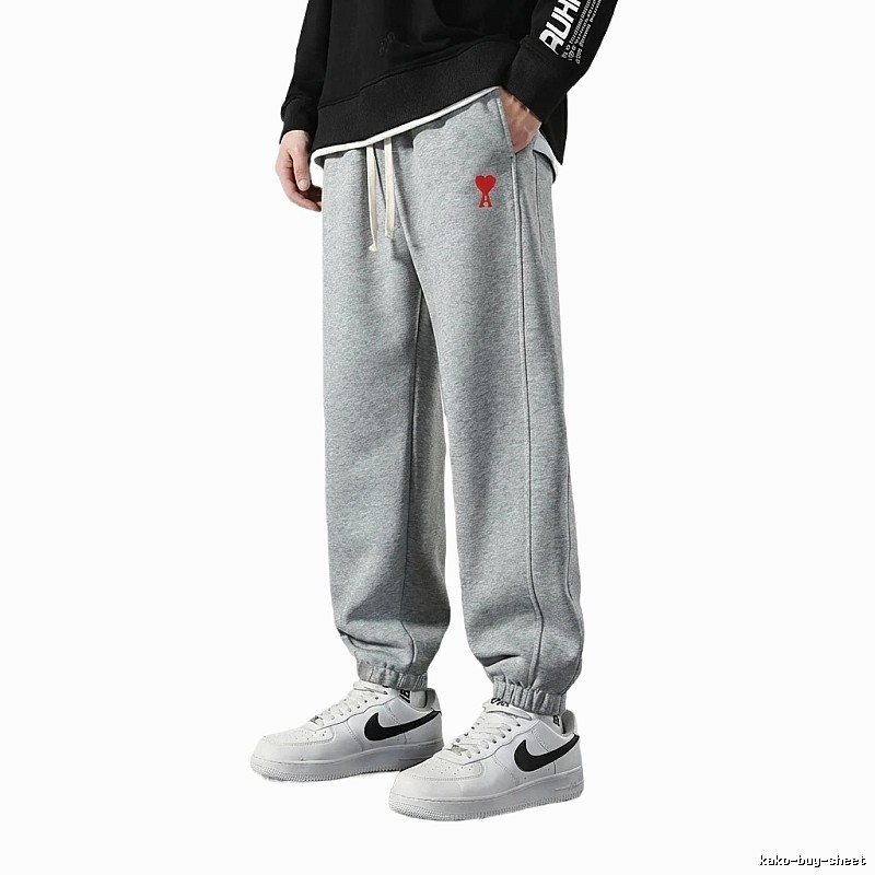 AMI Love Series Casual Gray Sweatpants