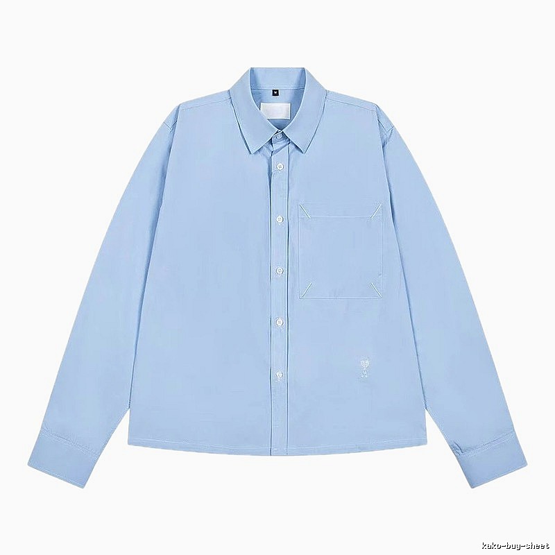 AMI minimalist style light blue shirt