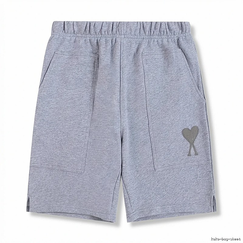 AMI pattern casual gray shorts