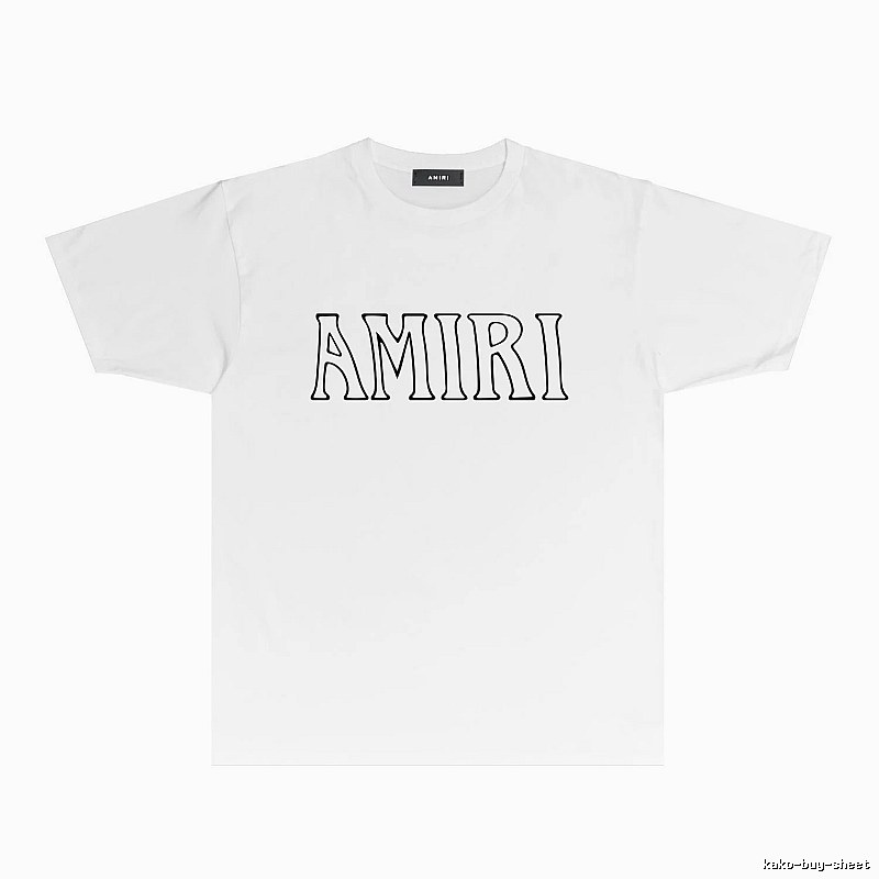 AMIRI Basic Style Simple White T-shirt