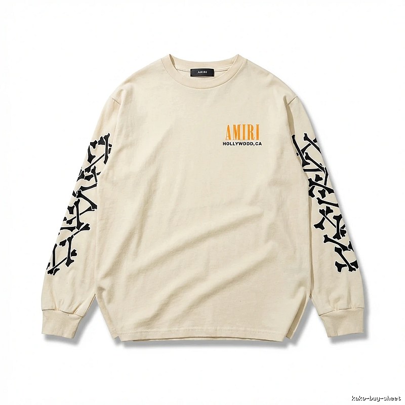 AMIRI Bone Print Casual Style Sweatshirt