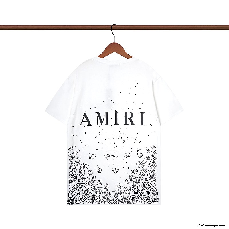 Amiri Gift Ready Graphic T-shirt White Blue Amiri with Standout Detail