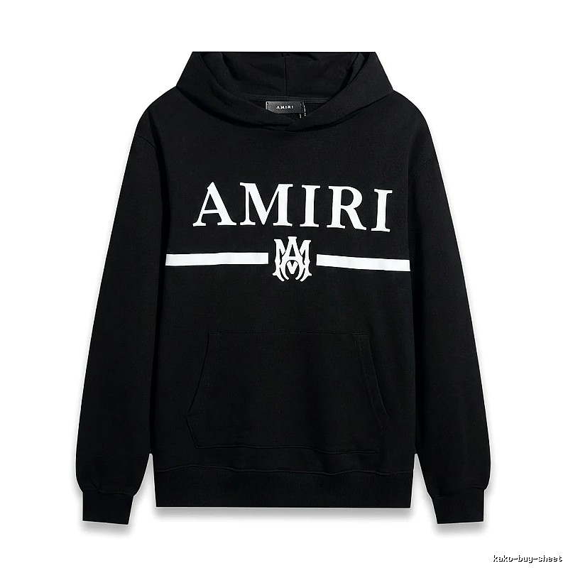 AMIRI Letter Print Black Sweatshirt