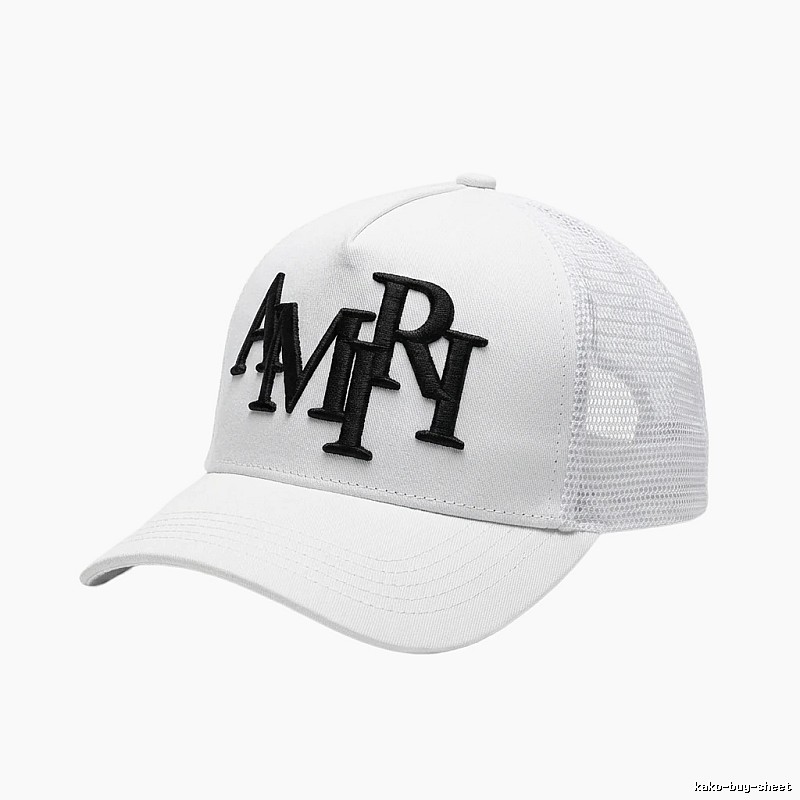 AMIRI Letter Style White Cap