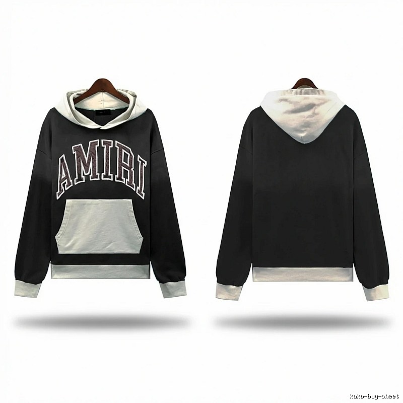 AMIRI Letter Trend Brand Black Sweatshirt