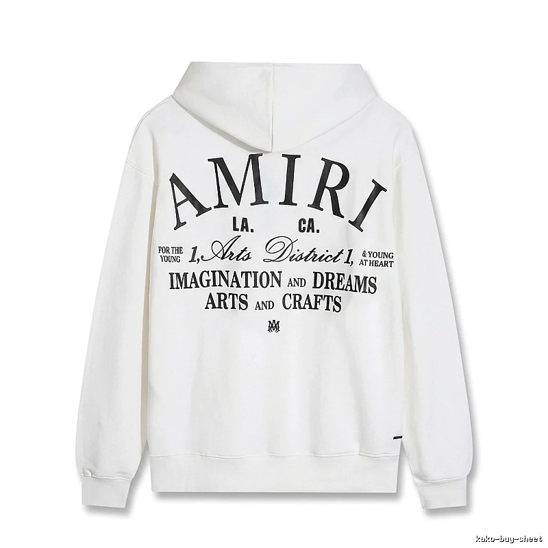 AMIRI Printed Casual Style White Hoodie