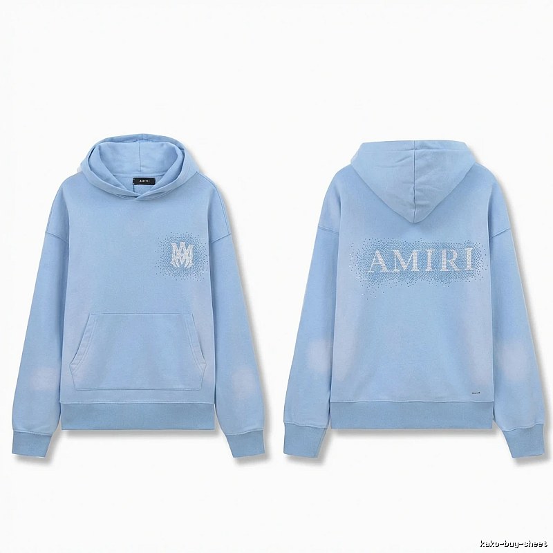 AMIRI Printed Leisure Style Light Blue Sweatshirt