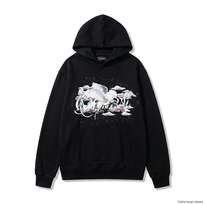 AMIRI Printed Trendy Black Sweatshirt