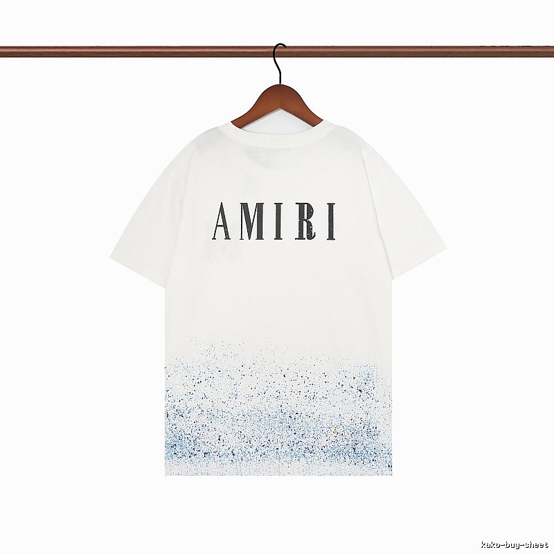 Amiri Relaxed Graphic T-shirt White Blue Amiri with Designer-Inspired Detail