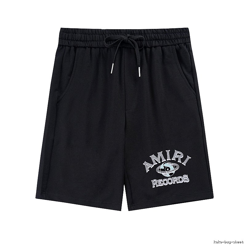 Amiri Streetwear Logo shorts Black Casual Amiri with Logo Accent