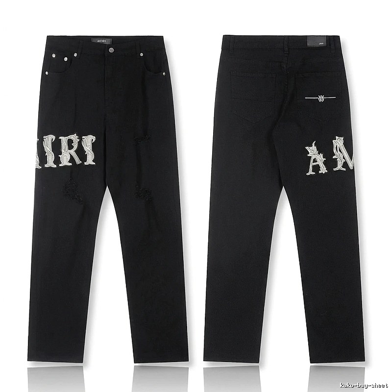 AMIRI vintage-style black jeans