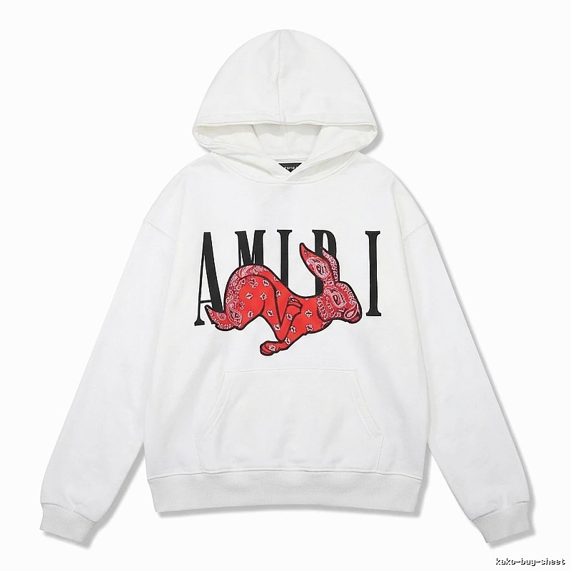 AMIRI White Sweatshirt with Rabbit Print