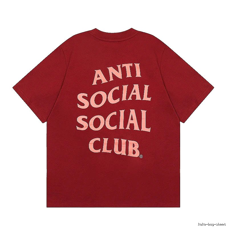 Anti Social Social Club Travel Logo T-shirt Black Orange Anti with Modern Look