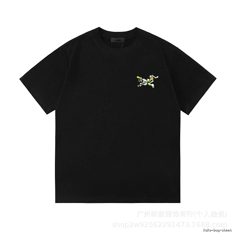 Arc'teryx Floral Print Street Style Black T-Shirt