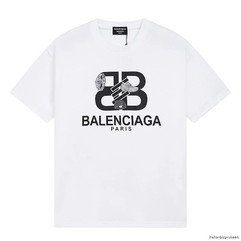 Balenciaga BB Series Simple White T-shirt