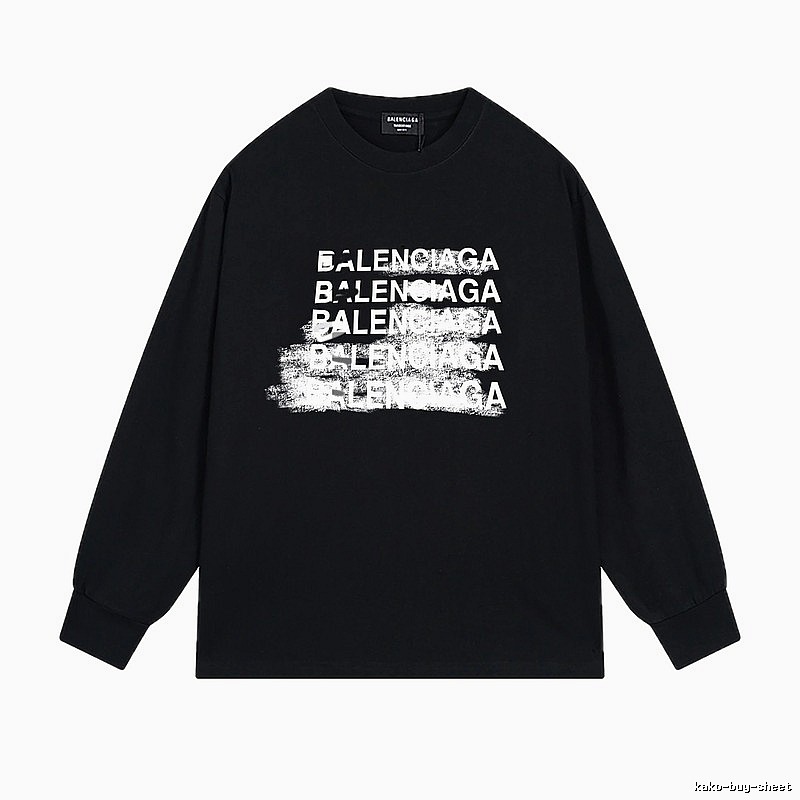 Balenciaga graffiti-style black T-shirt