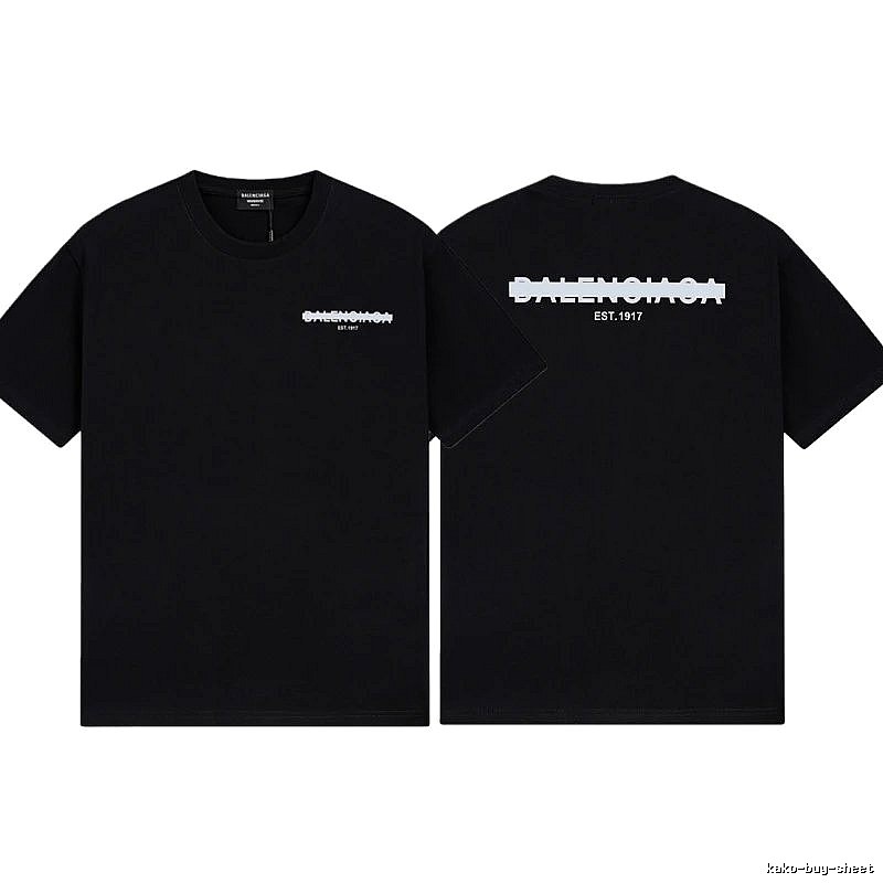 Balenciaga LOGO Printed Street Style Black T-shirt