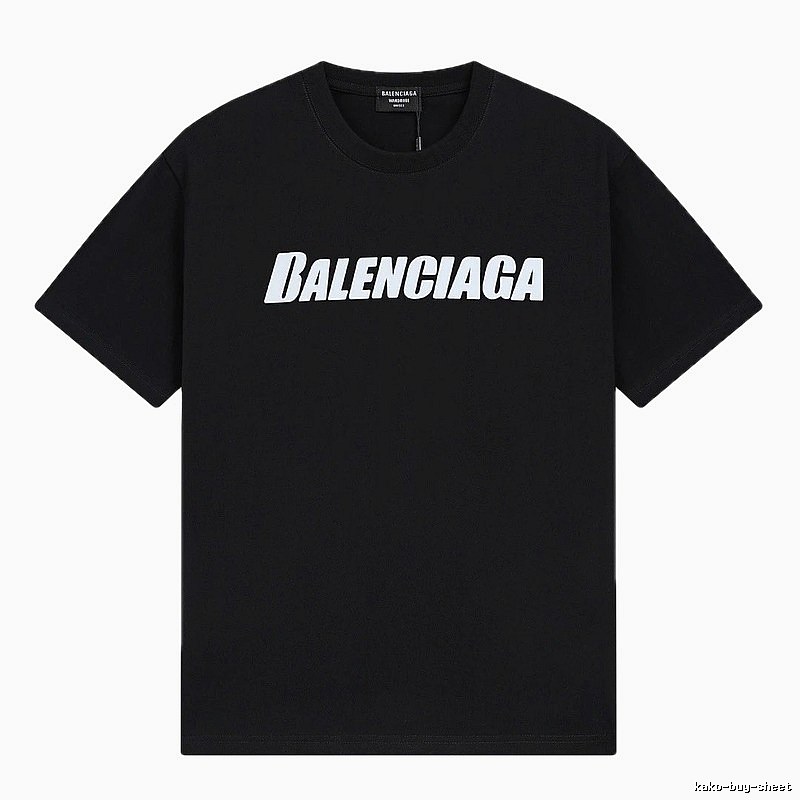 Balenciaga minimalist style black T-shirt
