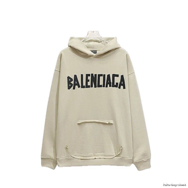 Balenciaga minimalist style off-white sweatshirt