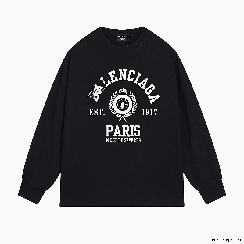 Balenciaga retro black long-sleeve