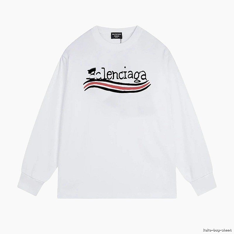 Balenciaga striped white long-sleeve