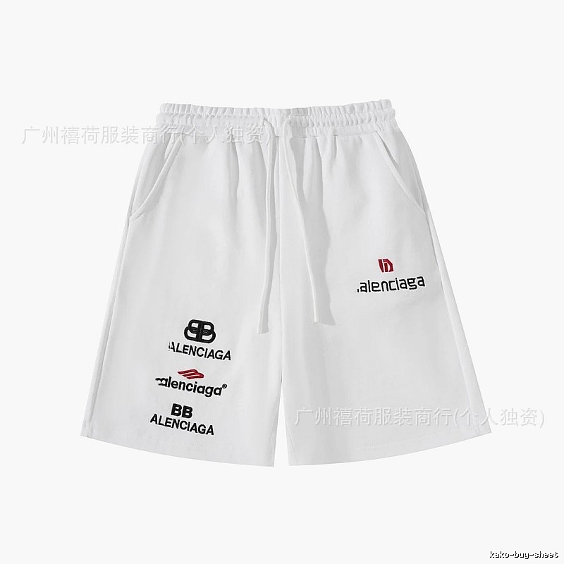 Balenciaga trendy white shorts