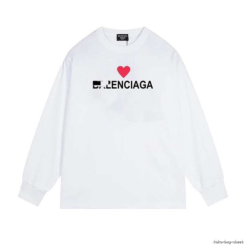Balenciaga's simple white T-shirt with a heart design.