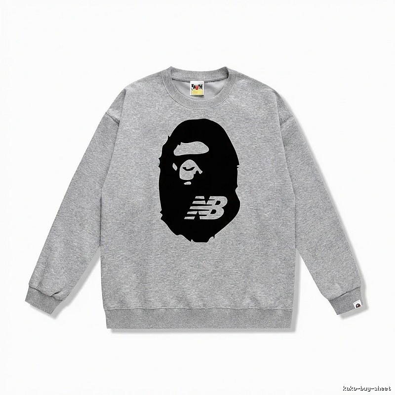Bape Ape Head Grey Sweatshirt
