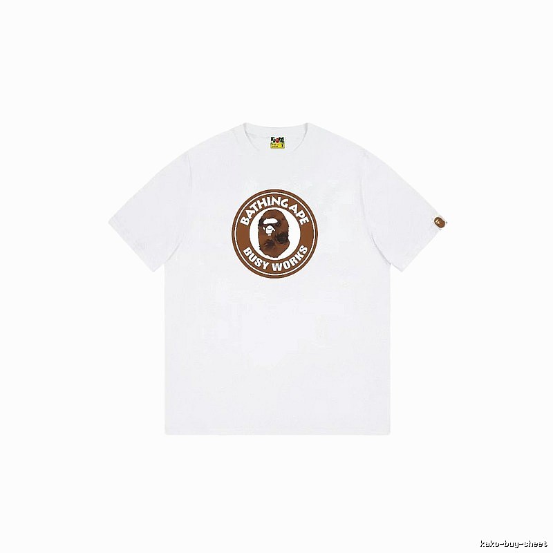 Bape Ape Head white short-sleeved shirt