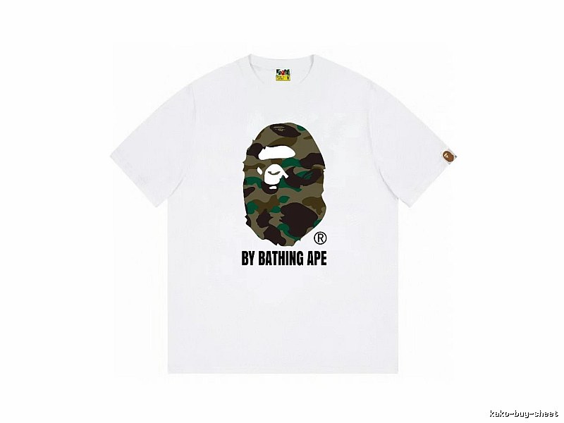 Bape camouflage-style white T-shirt