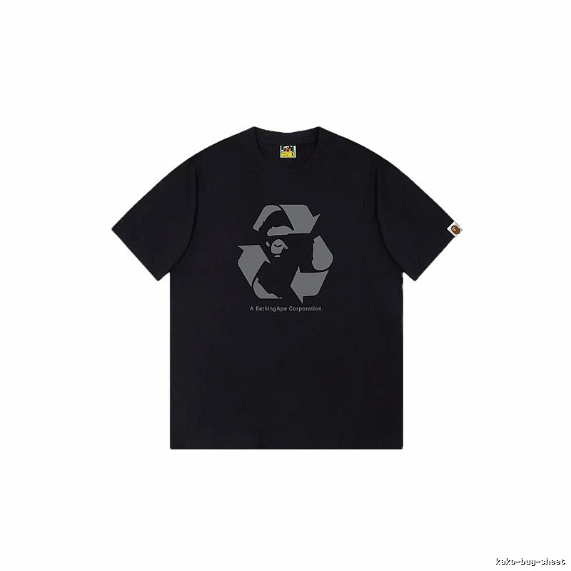 Bape Recycling Series Black Short Sleeve