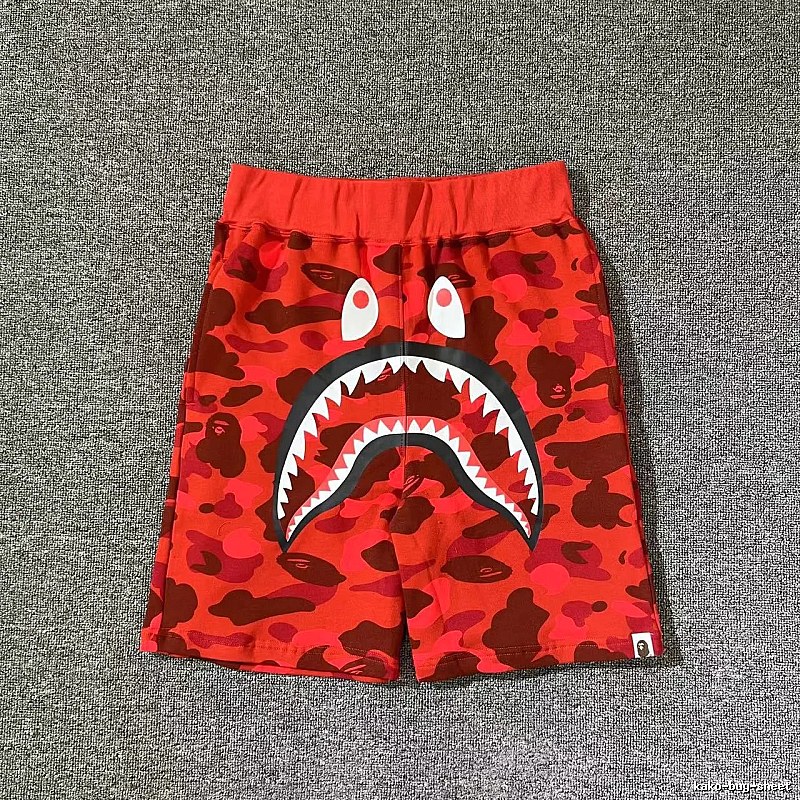 Bape Shark Camouflage Style Shorts