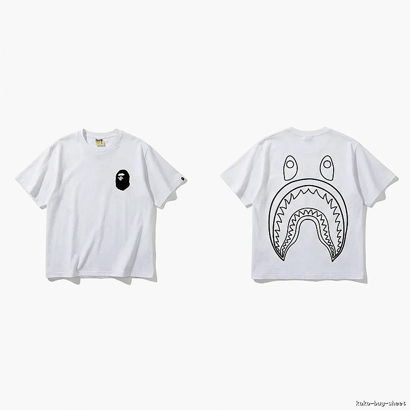 Bape Shark Series Simple White T-shirt