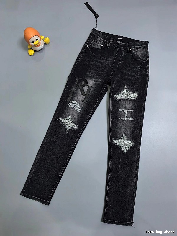 Black Distressed Slim Jeans - Resort Edit