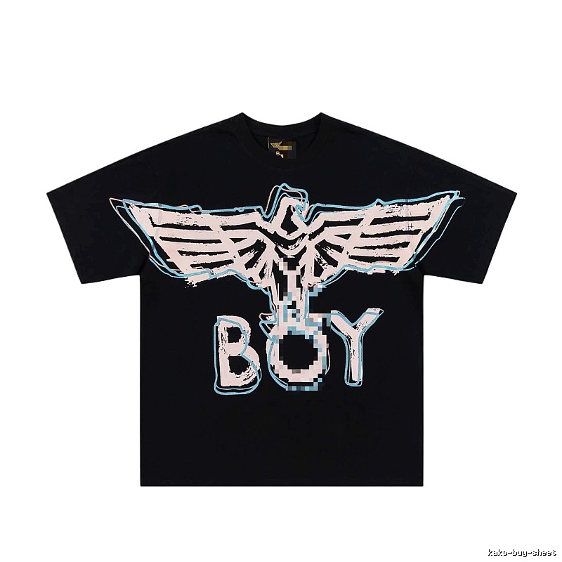 BOY Falcon Series Street Style Black Short-sleeve T-shirt