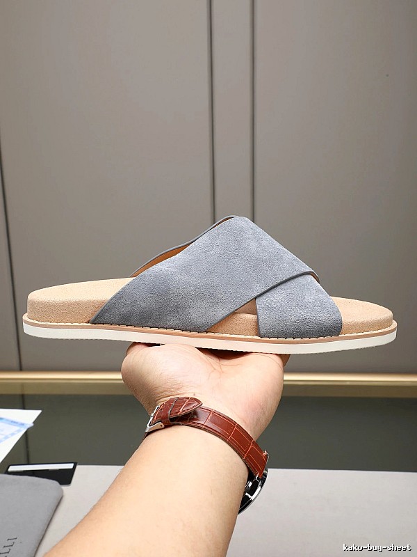 Brunello Cucinelli Casual-style Gray Slides