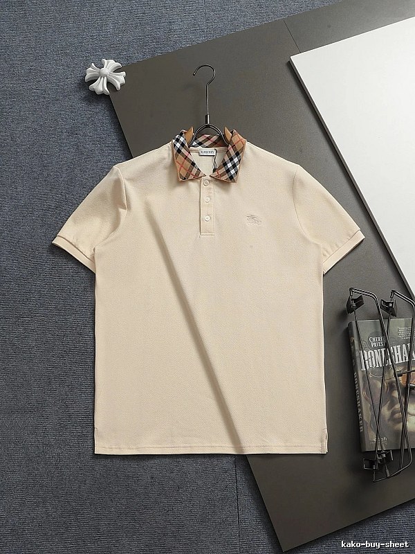 Burberry checkered British style short-sleeve