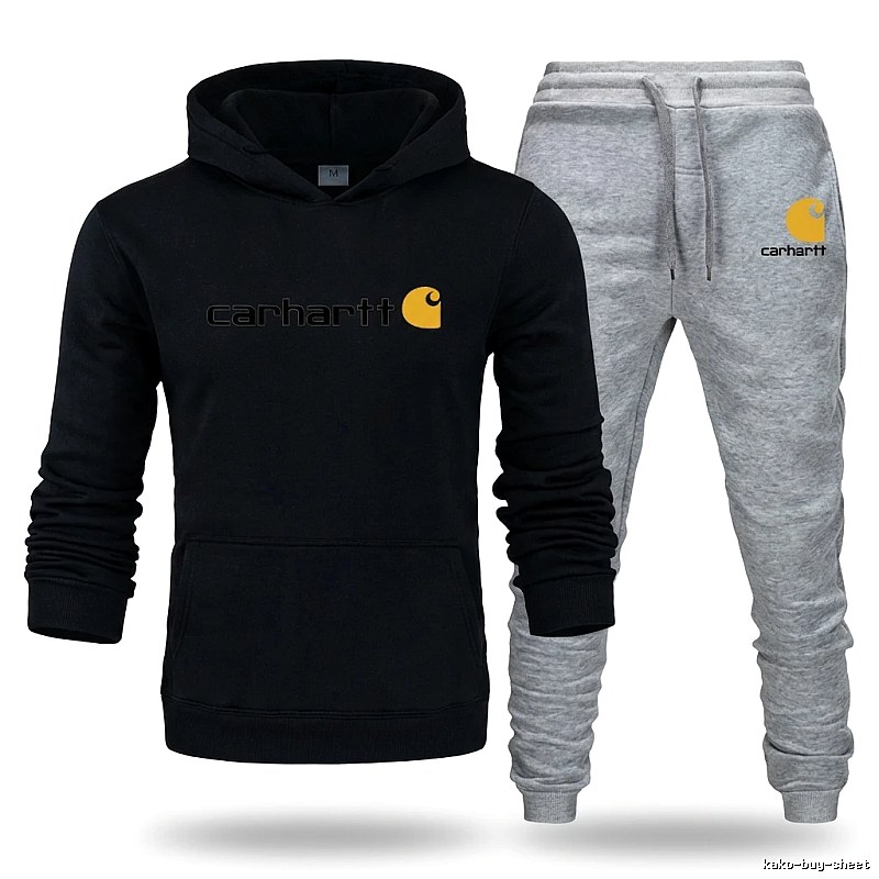 Carhartt casual style black and gray suit set
