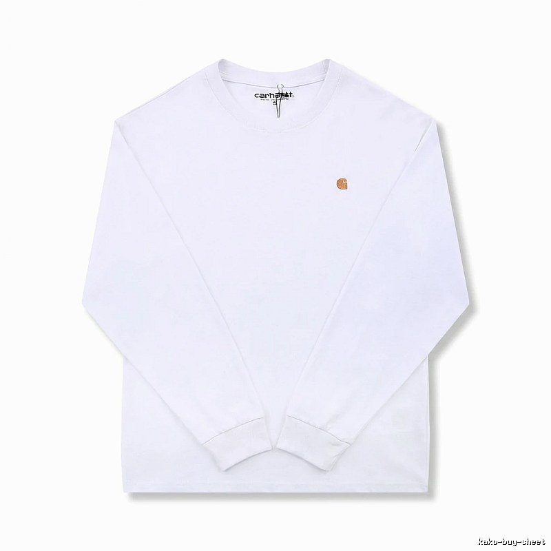 Carhartt classic simple style white sweatshirt