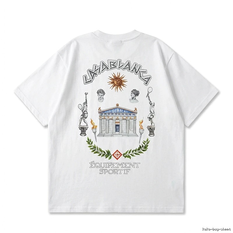 Casablanca Greek-style white T-shirt