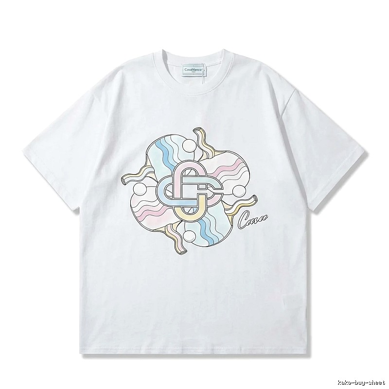 Casablanca Print Trendy White T-shirt