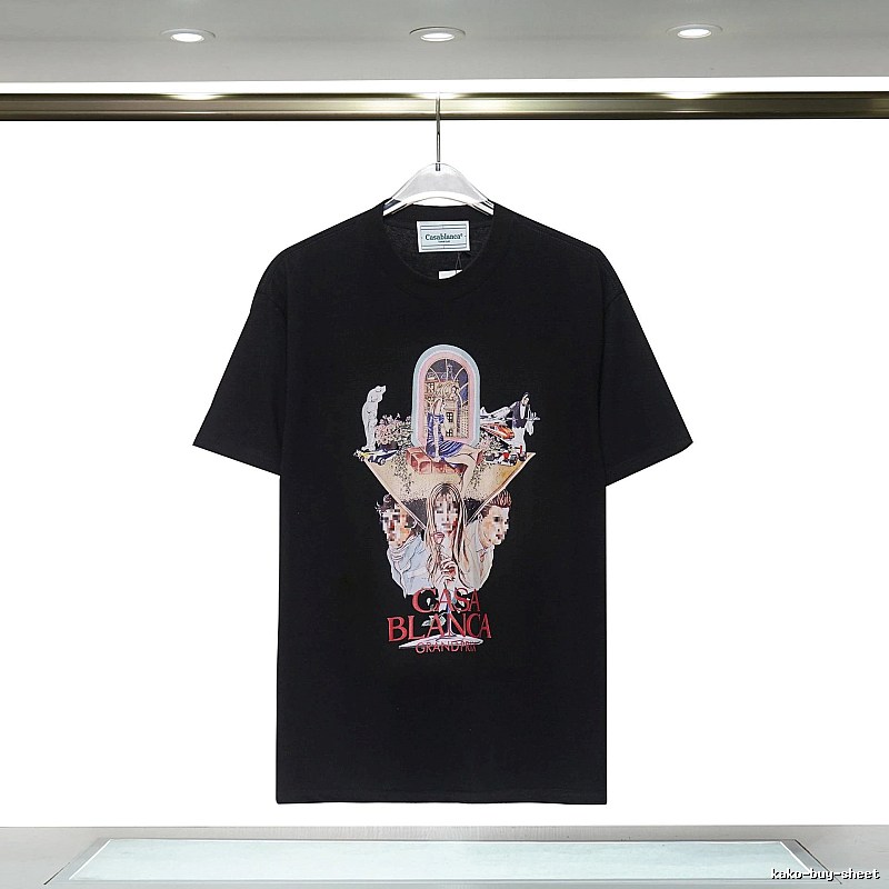 Casablanca Printed Trendy Black T-shirt