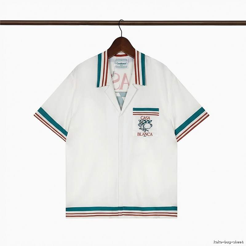 Casablanca retro-style white shirt