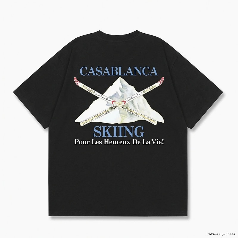 Casablanca Ski Style Black T-shirt